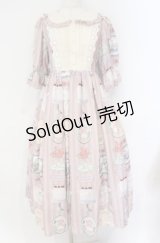 axes femme kawaii / ティティ×ベアファミリーワンピース  ピンク O-25-10-31-3017-AX-OP-IG-OS