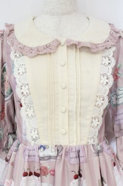 画像2: axes femme kawaii / ティティ×ベアファミリーワンピース  ピンク O-25-10-31-3017-AX-OP-IG-OS