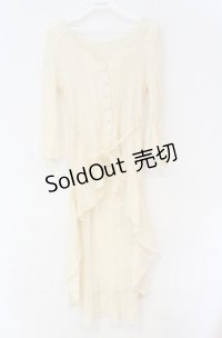 axes femme / ベルト付イレヘムカーデ  生成り O-25-10-31-3019-AX-TO-IG-ZT490