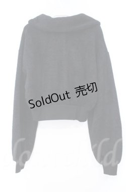 画像3: axes femme POETIQUE / モールニット風クロップドプルオーバー  クロ O-25-10-31-3002-AX-TO-IG-OS