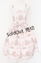 axes femme kawaii / お菓子の家柄ジャンスカ  ピンク O-25-10-31-3020-AX-OP-IG-OS