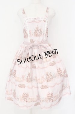 画像1: axes femme kawaii / お菓子の家柄ジャンスカ  ピンク O-25-10-31-3020-AX-OP-IG-OS