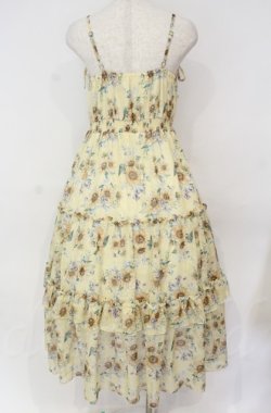 画像3: axes femme / ひまわり柄キャミワンピース  イエロー O-25-10-31-3024-AX-OP-IG-OS