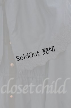 画像2: axes femme POETIQUE / 刺繍ケープ付きワンピース  グリーン O-25-10-31-3027-AX-OP-IG-OS