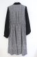 画像3: axes femme / チェックリボンドッキングワンピース  クロ×グレー O-25-10-31-3028-AX-OP-IG-OS (3)