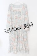 axes femme / ブルームフラワー柄ワンピース  ミント O-25-10-31-3030-AX-OP-IG-OS