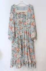 axes femme / ブルームフラワー柄ワンピース  ミント O-25-10-31-3030-AX-OP-IG-OS