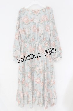 画像3: axes femme / ブルームフラワー柄ワンピース  ミント O-25-10-31-3030-AX-OP-IG-OS