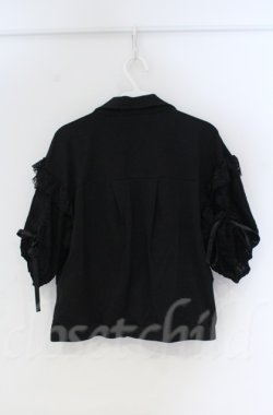 画像2: axes femme / レース袖ジャケット  クロ O-25-10-31-3031-AX-TO-IG-OS