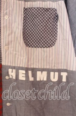 画像2: Karl Helmut / ギンガム切り替えシャツ  ブルー O-25-10-31-002-EL-BL-IG-OS