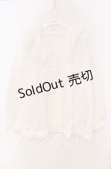 WONDERFUL WORLD / フリルレースブラウス  シロ O-25-10-31-014-LO-BL-IG-OS