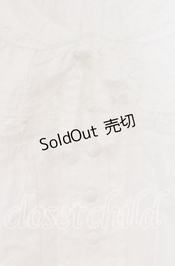 画像2: WONDERFUL WORLD / フリルレースブラウス  シロ O-25-10-31-014-LO-BL-IG-OS
