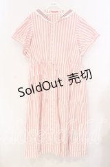 PINK HOUSE / セーラーカラーワンピース【お直しあり】  アカ×シロ O-25-10-31-015-LO-OP-IG-OS