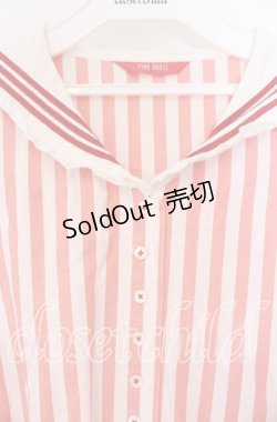 画像2: PINK HOUSE / セーラーカラーワンピース【お直しあり】  アカ×シロ O-25-10-31-015-LO-OP-IG-OS