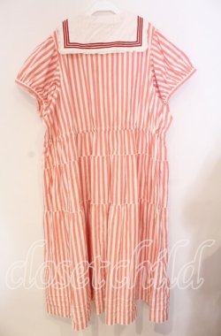 画像4: PINK HOUSE / セーラーカラーワンピース【お直しあり】  アカ×シロ O-25-10-31-015-LO-OP-IG-OS