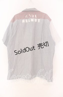 画像3: 【SALE】Karl Helmut / ギンガム切り替えシャツ  ブルー O-25-10-31-002-EL-BL-IG-ZT191