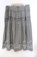 画像1: 【SALE】KANEKO ISAO / ギンガムロングスカート【お直しあり】  クロ O-25-10-31-019-EL-SK-IG-ZT333 (1)