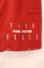 画像2: 【SALE】PINK HOUSE / パッチスウェットショートパンツ  アカ O-25-10-31-020-LO-PA-IG-ZT333 (2)