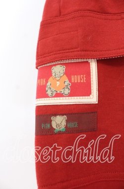 画像3: PINK HOUSE / パッチスウェットショートパンツ  アカ O-25-10-31-020-LO-PA-IG-OS