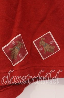 画像2: PINK HOUSE / テディパッチスウェットハーフパンツ  アカ O-25-10-31-021-LO-PA-IG-OS