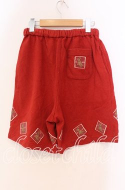 画像3: PINK HOUSE / テディパッチスウェットハーフパンツ  アカ O-25-10-31-021-LO-PA-IG-OS