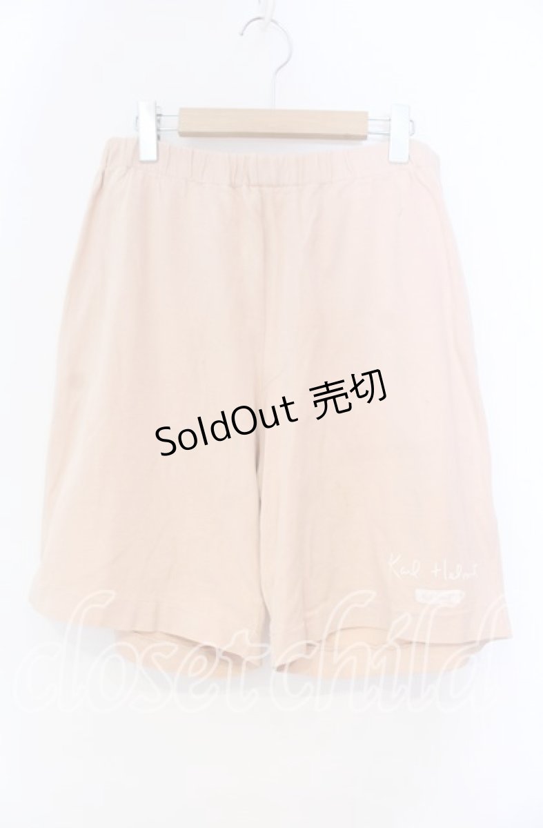 画像1: 【SALE】Karl Helmut / ロゴパッチスウェットハーフパンツ  ピンク O-25-10-31-023-EL-PA-IG-ZT320 (1)