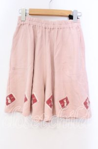 MOMY'S WORLD / パッチスウェットパンツ  ピンク O-25-10-31-024-LO-SK-IG-ZT341