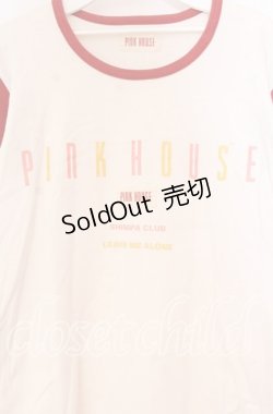 画像2: PINK HOUSE / プリントラグランカットソー  ホワイト×アカ O-25-10-31-027-LO-TO-IG-ZT070