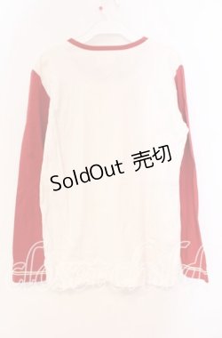 画像3: PINK HOUSE / プリントラグランカットソー  ホワイト×アカ O-25-10-31-027-LO-TO-IG-ZT070