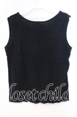 画像3: WONDERFUL WORLD / 巻き薔薇リボンタンクトップ  クロ O-25-10-31-028-LO-TO-IG-OS