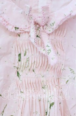 画像2: PINK HOUSE / フラワー柄タックプルブラウス【お直しあり】  ピンク O-25-10-31-030-LO-BL-IG-OS