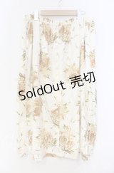 PINK HOUSE / すずらん柄カットスカート  シロ O-25-10-31-031-LO-SK-IG-ZT341