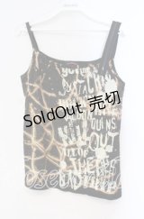 ALGONQUINS / ロゴptタイダイキャミソール F ブラック O-25-11-03-026-AL-TO-OW-OS