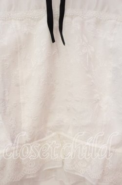 画像2: Bobon21 / ジャガード切り替えパフスリブラウス L シロ O-25-11-03-028-EL-BL-OW-OS