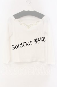 MA*RS / ビジュー配色テレコトップス  シロ O-25-11-03-030-EL-TO-OW-ZT250