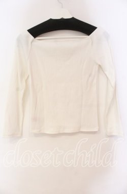 画像3: MA*RS / ビジュー配色テレコトップス  シロ O-25-11-03-030-EL-TO-OW-OS