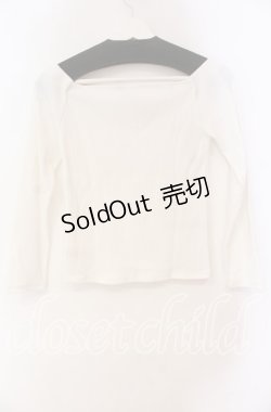 画像3: MA*RS / ビジュー配色テレコトップス  シロ O-25-11-03-030-EL-TO-OW-ZT250