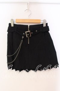 Ozz On / プリーツミニスカート  ブラック O-25-11-03-031-OO-SK-OW-OS