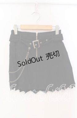 画像1: Ozz On / プリーツミニスカート  ブラック O-25-11-03-031-OO-SK-OW-OS