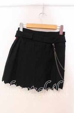 画像3: Ozz On / プリーツミニスカート  ブラック O-25-11-03-031-OO-SK-OW-OS