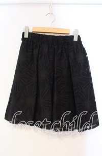 MA*RS / 花柄シアースカート  クロ O-25-11-03-032-EL-SK-OW-ZT249