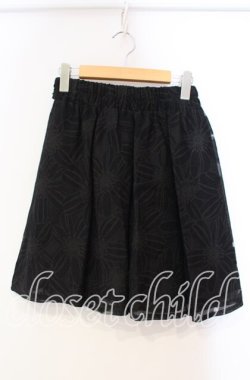 画像1: MA*RS / 花柄シアースカート  クロ O-25-11-03-032-EL-SK-OW-OS