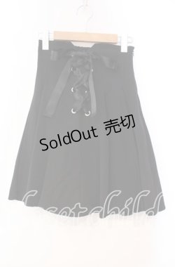 画像1: Ank Rouge / スピンドルフレアスカート M クロ O-25-11-03-033-CA-SK-OW-OS