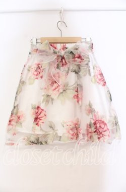 画像3: MA*RS / 花柄オーガンジースカート  シロ O-25-11-03-034-EL-SK-OW-OS