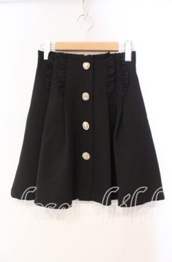 画像1: Rojita / Wフリルタックフレアスカート F クロ O-25-11-03-035-LO-SK-OW-OS