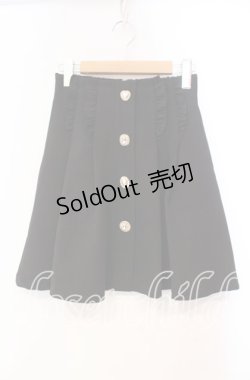 画像1: Rojita / Wフリルタックフレアスカート F クロ O-25-11-03-035-LO-SK-OW-ZT120