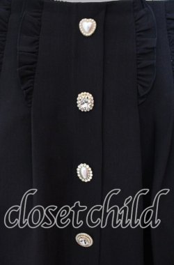 画像2: Rojita / Wフリルタックフレアスカート F クロ O-25-11-03-035-LO-SK-OW-OS