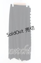 KANEKO ISAO / チャイナボタンプリーツスカート  クロ O-25-11-03-036-EL-SK-IG-OS