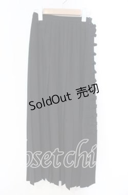 画像1: KANEKO ISAO / チャイナボタンプリーツスカート  クロ O-25-11-03-036-EL-SK-IG-OS