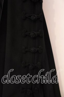 画像2: KANEKO ISAO / チャイナボタンプリーツスカート  クロ O-25-11-03-036-EL-SK-IG-OS